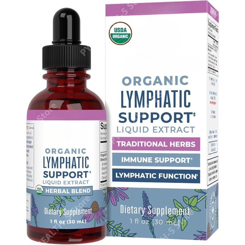 Echinacea - Lymfatische Ondersteunende Druppels Biologische Lymfatische Reiniging