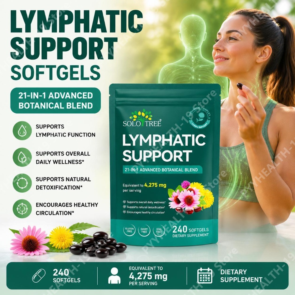 Echinacea - Solo Tree Lymfatische Ondersteuning Softgels met