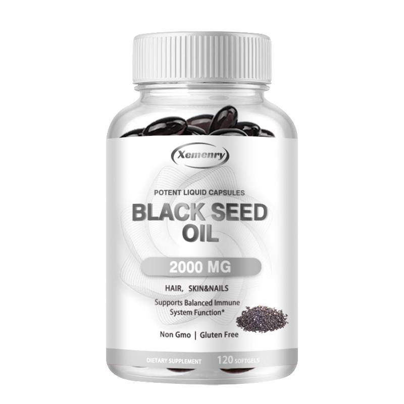 Herbal Supplement - Veganistische Zwarte Zaadoliecapsules - Puur Koudgeperst