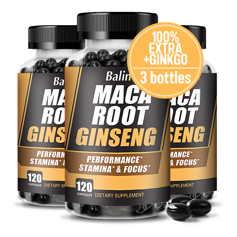 Ginger Tea - Maca Root-capsules (met zwarte maca) +