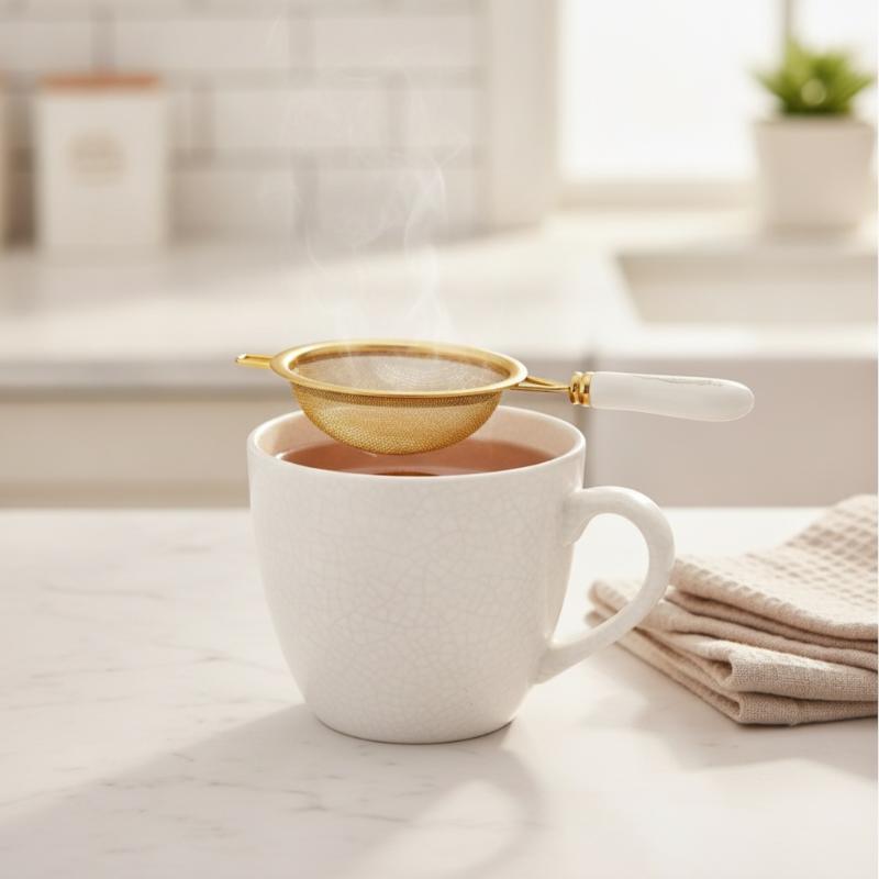 RVS Theezeef met Dubbele Gaass - Herbal Tea recensie en prijs