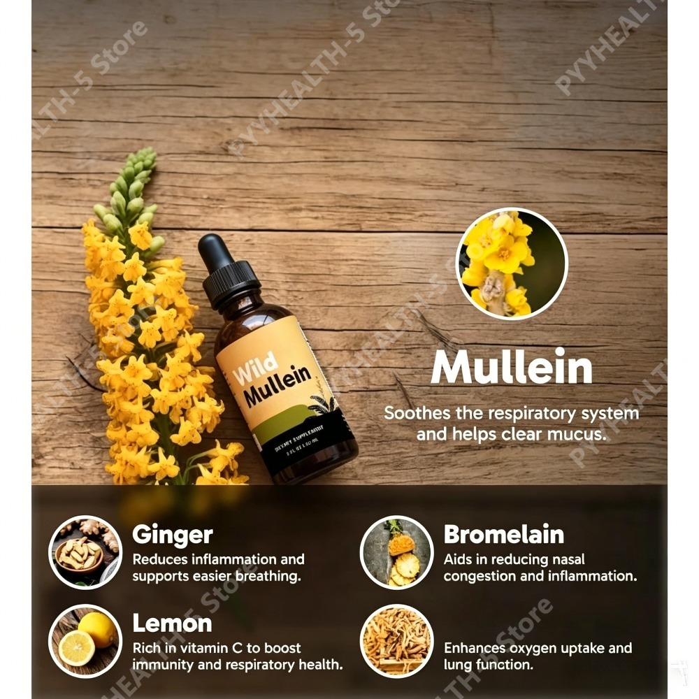 Wild Mullein Bladdruppels met  - Herbal Supplement recensie en prijs